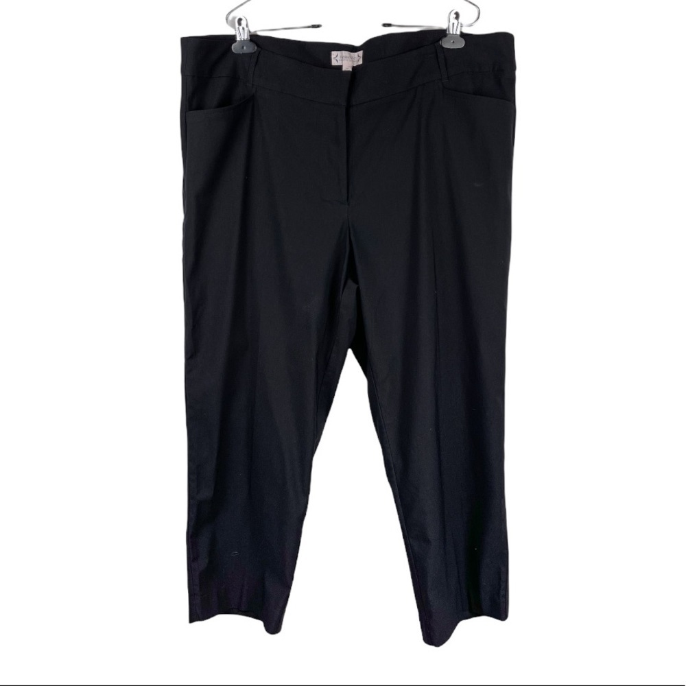 NANETTE Lepore Pleat Front Trouser Slacks Size 20W in Black